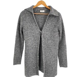 Kaliko Cardigan Sweater Long Wool Blend Women's Size 12 Toggle Button‎ Gray